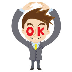 OKと言うビジネスマン