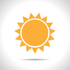 Vector sun icon. Eps10