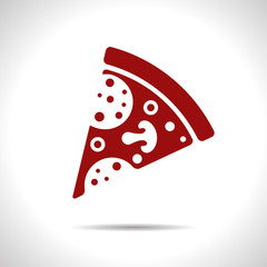 Vector pizza icon. Eps10