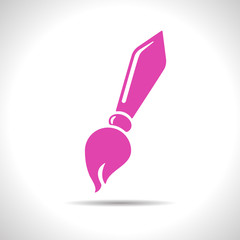 Vector brush icon. Eps10