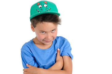 Junge lächelt
