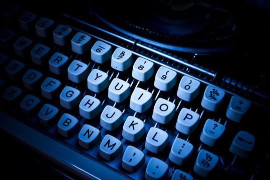 Old Typewriter Keys