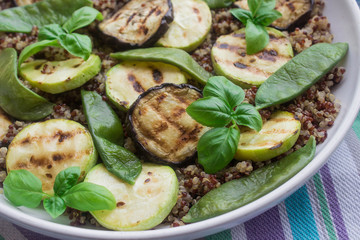 quinoa salad with grilled vegetables