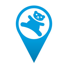 Icono localizacion simbolo osito de peluche