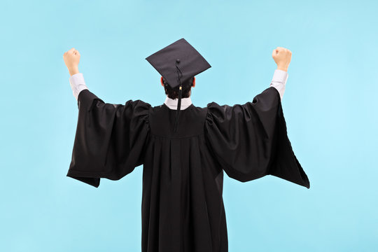 Graduation Boy Back Clipart