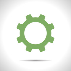 Vector cogwheel icon. Eps10