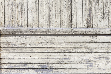 Vintage  white background wood wall.