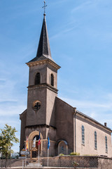 Fototapeta na wymiar Kirche in Mandern