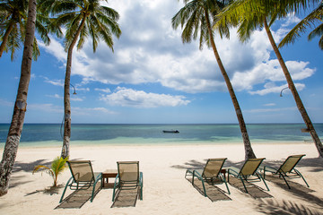 Tropical beach in Philippines