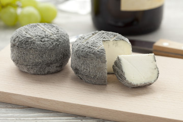 Fresh crottin cheese