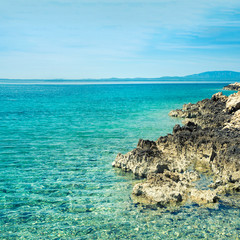 Naklejka premium Stony coast