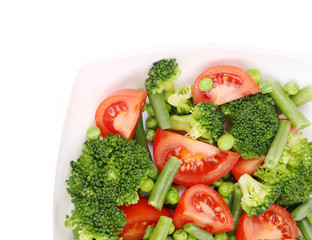 Close up of broccoli salad.