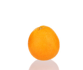 Ripe orange close up.