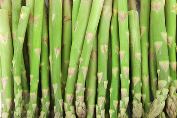 Close up of top asparagus.
