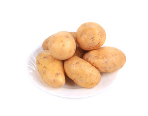 Fresh ripe potatoes.