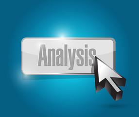 analysis button illustration design