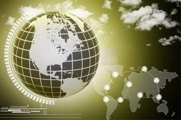 Internet Concept of global business from concepts