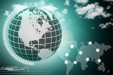 Internet Concept of global business from concepts