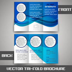 Tri fold corporate business store brochure, cover design