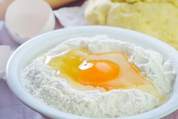 flour and eggs