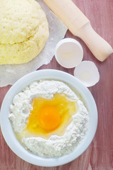 flour and eggs