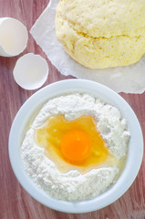 flour and eggs