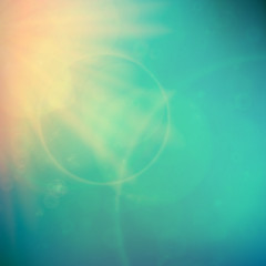 Abstract Sunset on sky with lenses flare.