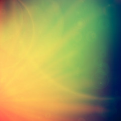 Abstract Sunset on sky with lenses flare.