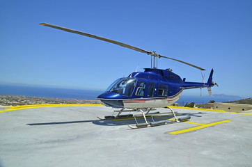 Fototapeta na wymiar helicopter - air transportation