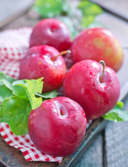 fresh plums
