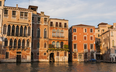 Fototapeta na wymiar Venedig, historische Altstadt, Kanäle, Abendstimmung, Italien