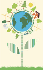 Environmental flower