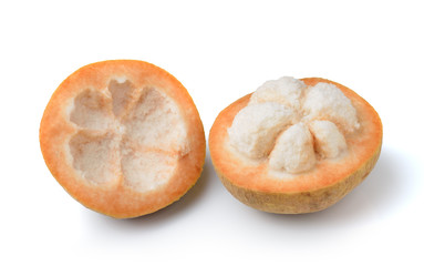 Santol fruit isolated on white background