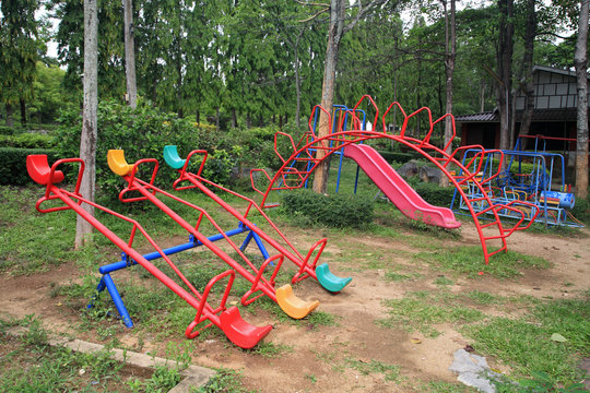 Old children playground
