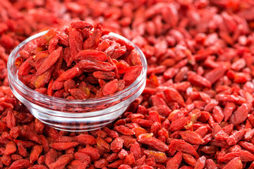 Dried Goji Berries in a bowl