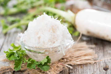 Portion of grated Horseradish