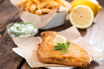 Fried Plaice with Chips