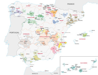 Weinbauregionen in Spanien