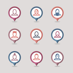 Userpic mapping pins icon