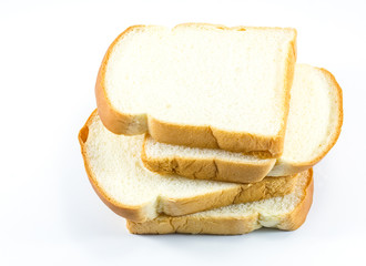 Sliced white bread