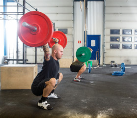 Male Athletes in Cross Fitness Box