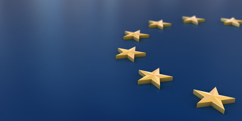 European Union flag background