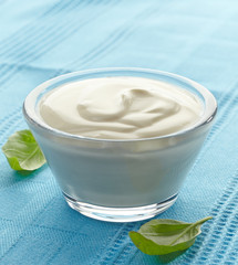 Obraz na płótnie Canvas bowl of sour cream