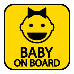 Baby on board sign