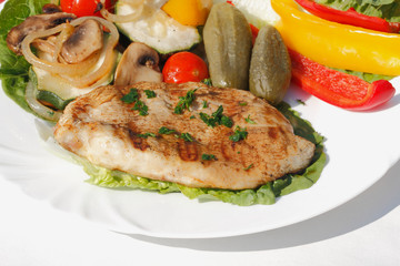 Gegrilltes Putenschnitzel