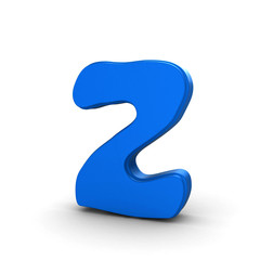 Fototapeta premium 3d shiny and glossy number 2