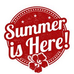 Summer is here stamp