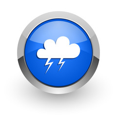 storm blue glossy web icon