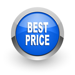 best price blue glossy web icon