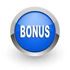 bonus blue glossy web icon